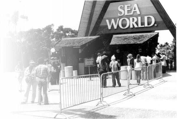 Seaworld with Metal Barriers